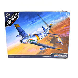 Complete Academy USAF F-86F 'The Huff' 1/48 Scale Model Airplane Kit  #12234